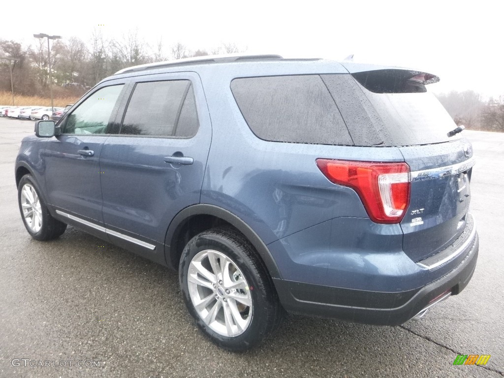2018 Explorer XLT 4WD - Blue Metallic / Ebony Black photo #6