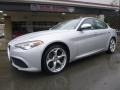 2018 Silverstone Gray Metallic Alfa Romeo Giulia Ti AWD  photo #2