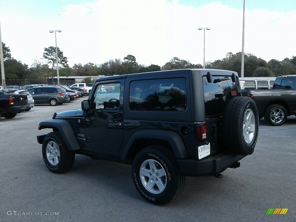 2018 Wrangler Sport 4x4 - Rhino / Black photo #3