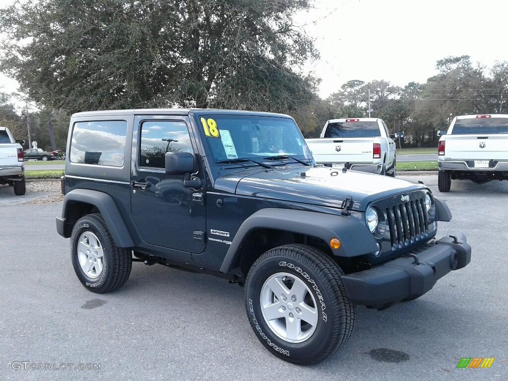 2018 Wrangler Sport 4x4 - Rhino / Black photo #7