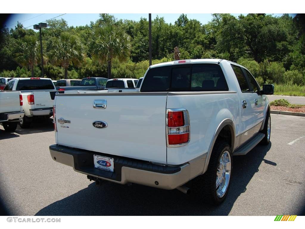 2007 F150 King Ranch SuperCrew 4x4 - Oxford White / Castano Brown Leather photo #15