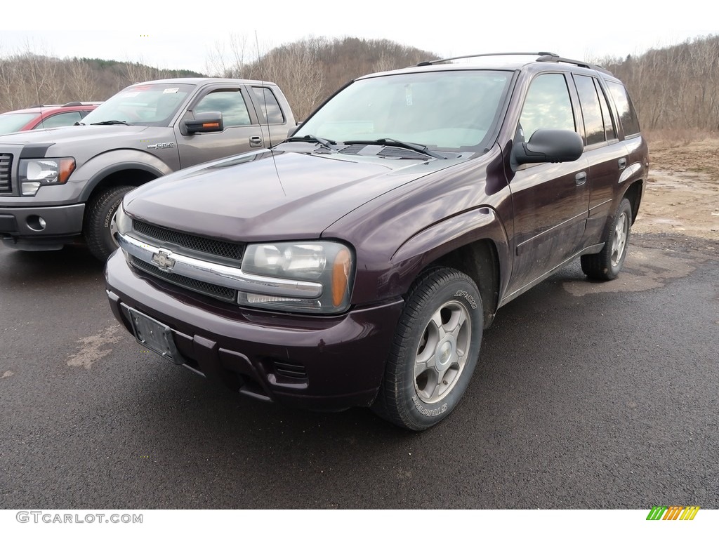 2008 TrailBlazer LS 4x4 - Red Jewel / Light Gray photo #3