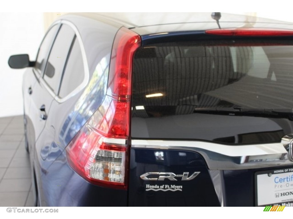 2015 CR-V EX - Obsidian Blue Pearl / Gray photo #9