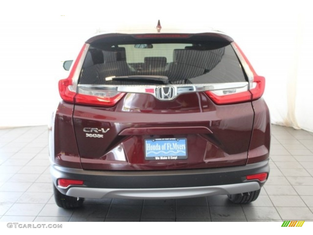 2018 CR-V EX - Basque Red Pearl II / Gray photo #8
