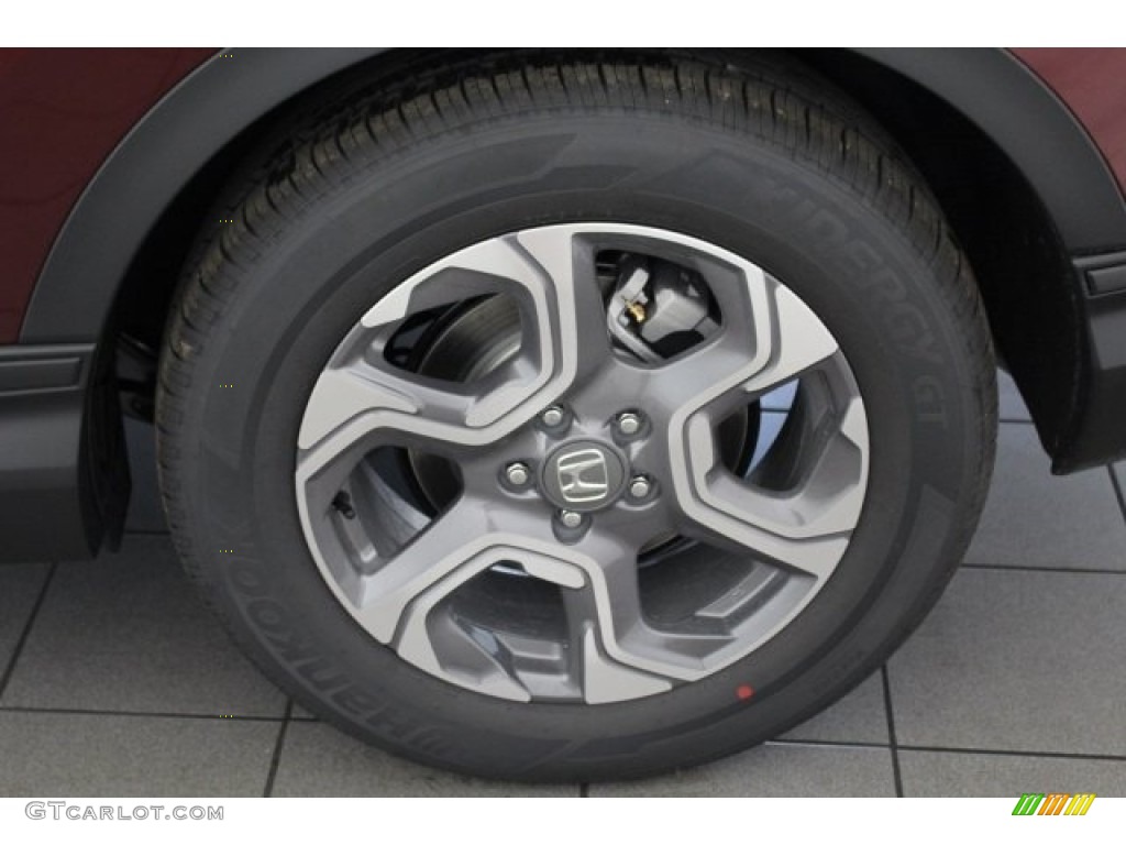 2018 CR-V EX - Basque Red Pearl II / Gray photo #13