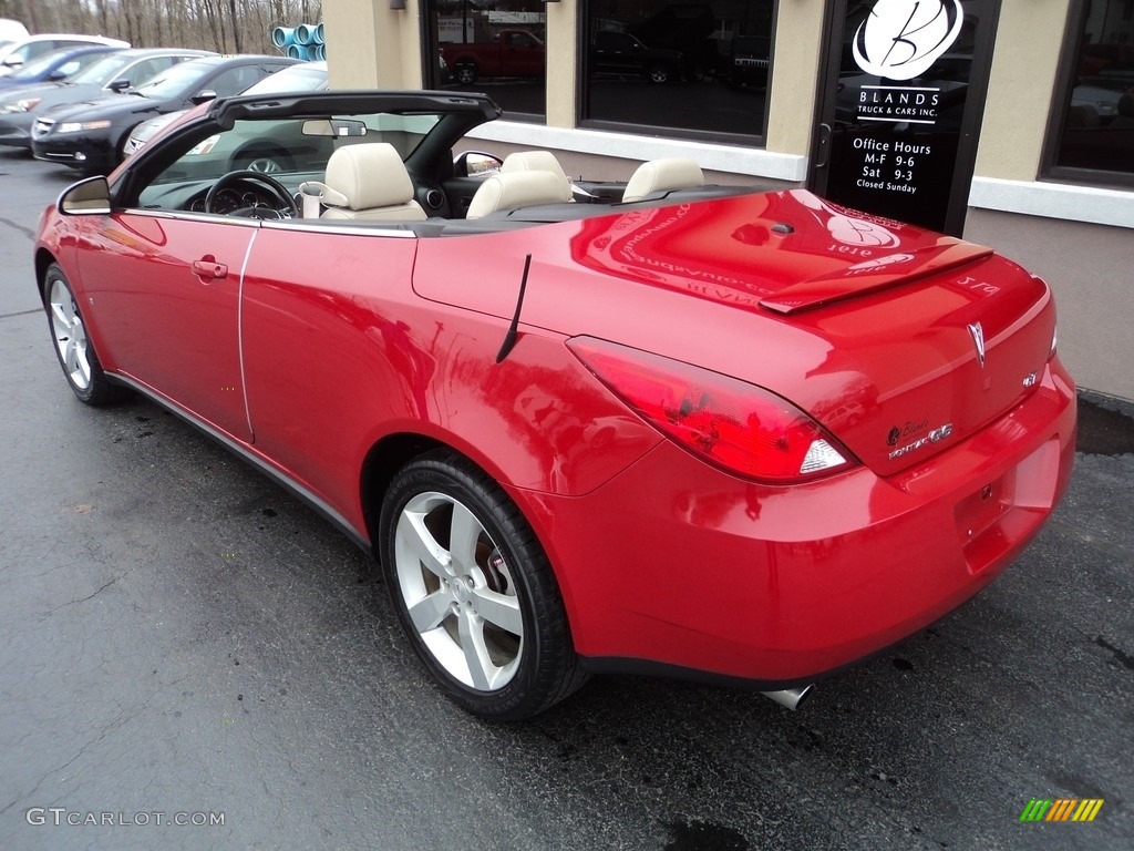 2007 G6 GT Convertible - Crimson Red / Light Taupe photo #8