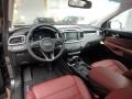  2018 Sorento SX AWD Merlot Interior