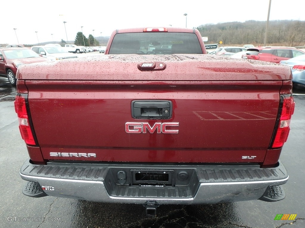 2014 Sierra 1500 SLT Double Cab 4x4 - Sonoma Red Metallic / Cocoa/Dune photo #11