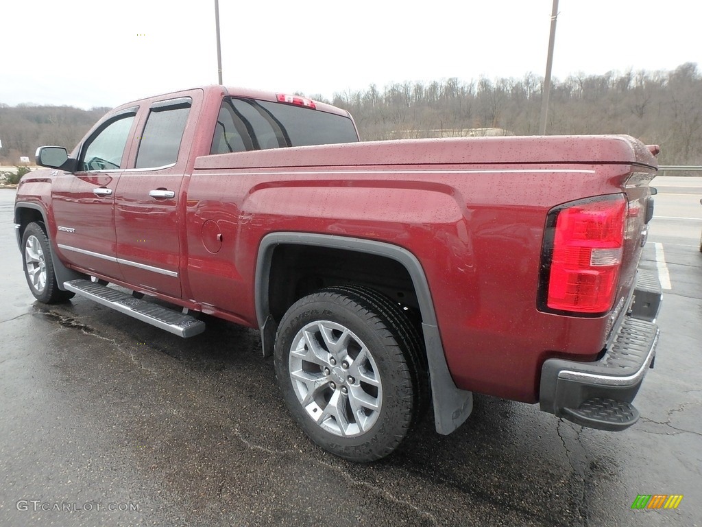 2014 Sierra 1500 SLT Double Cab 4x4 - Sonoma Red Metallic / Cocoa/Dune photo #13