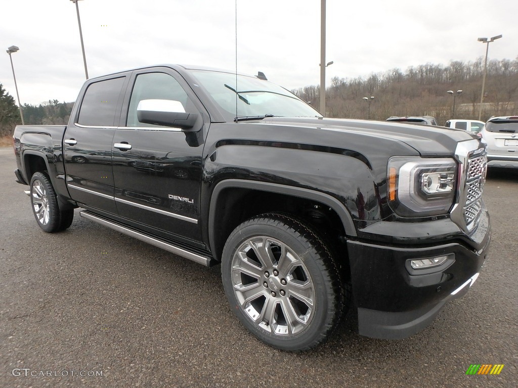 Onyx Black 2018 GMC Sierra 1500 Denali Crew Cab 4WD Exterior Photo #125626950