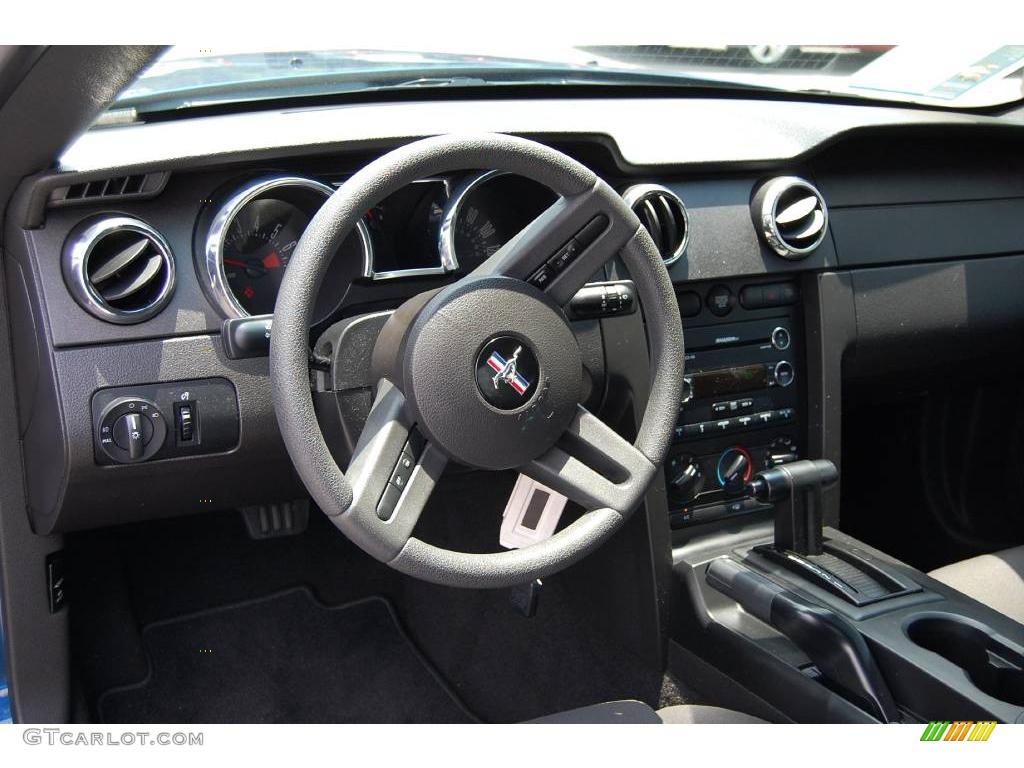 2008 Mustang V6 Deluxe Coupe - Vista Blue Metallic / Dark Charcoal photo #3