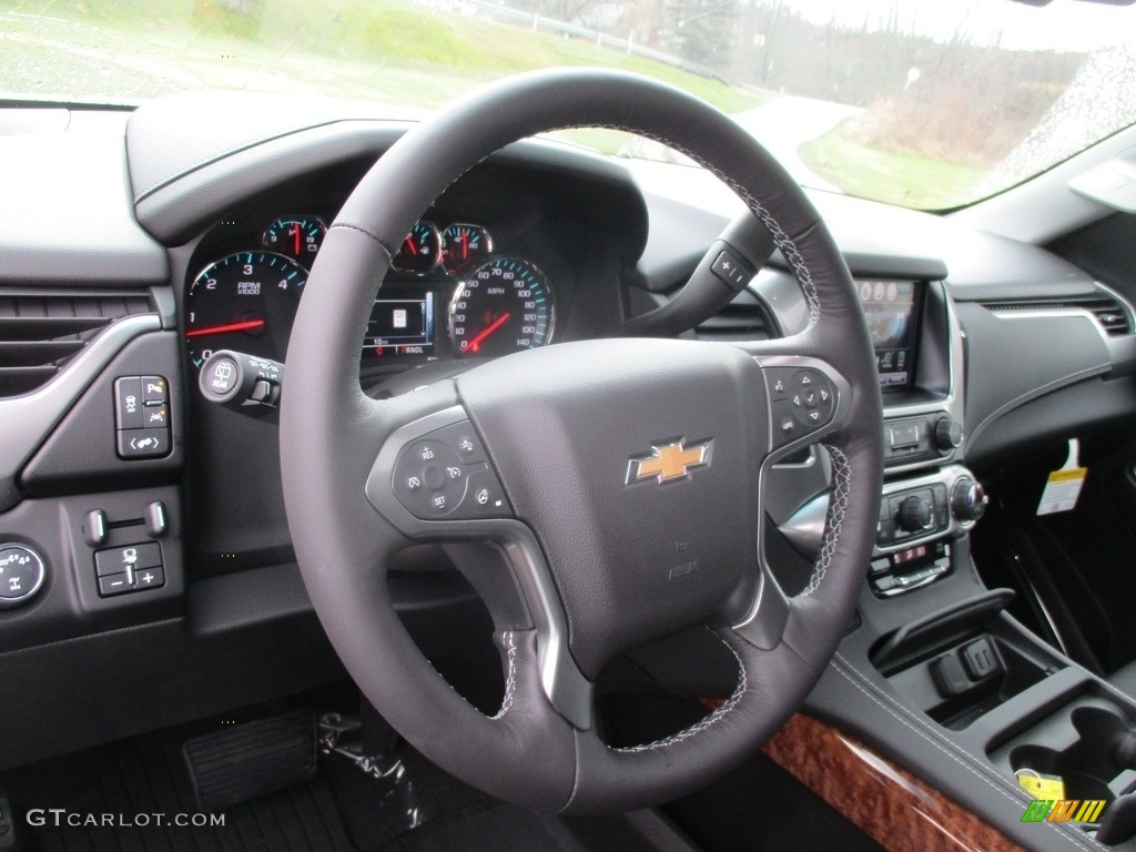 2018 Chevrolet Tahoe Premier 4WD Jet Black Steering Wheel Photo #125627613