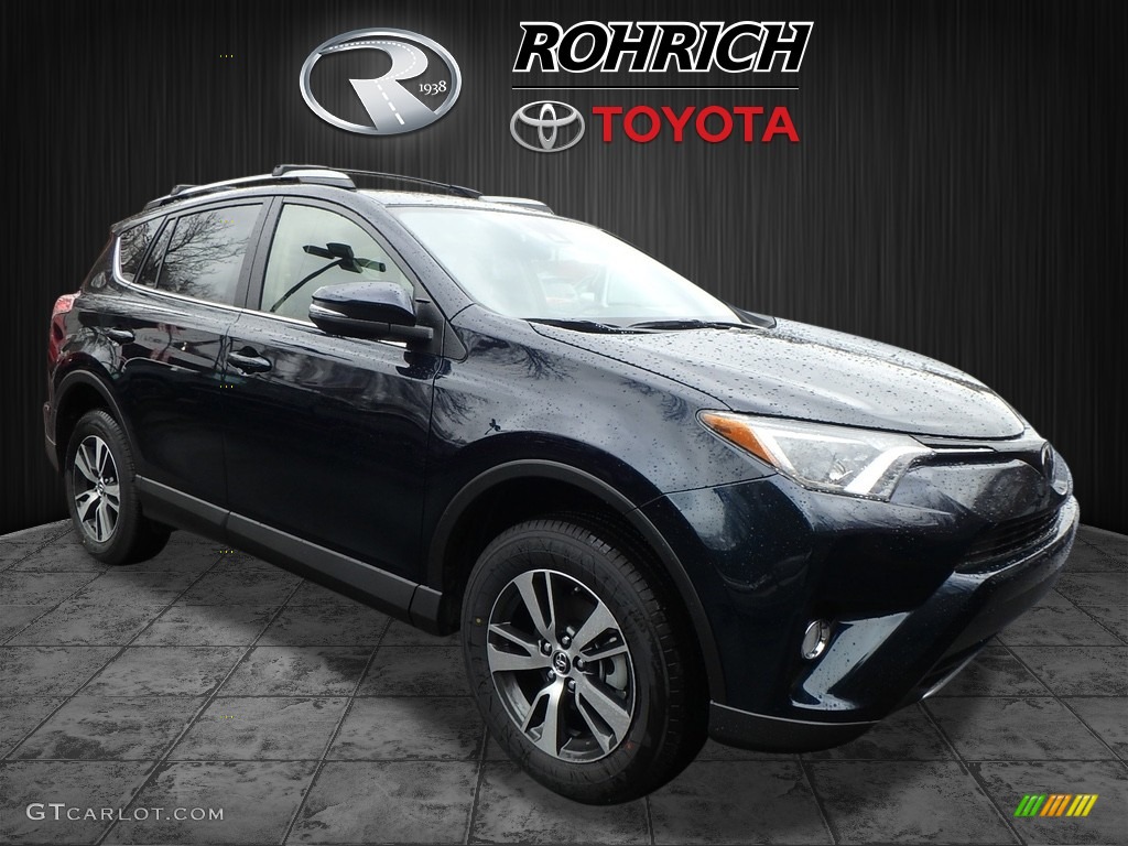 2018 RAV4 XLE - Electric Storm Blue / Black photo #1