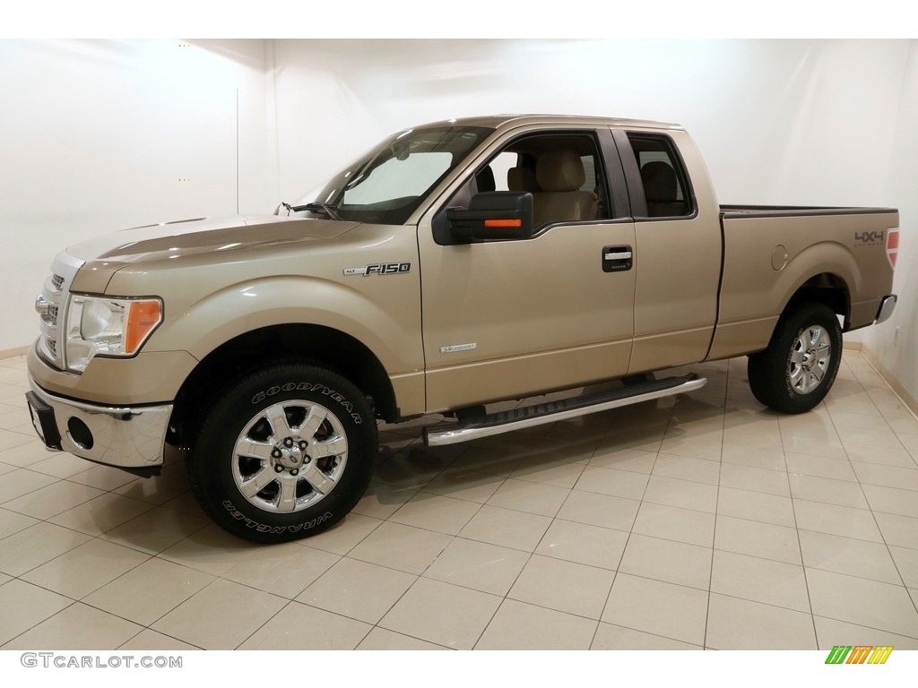 2014 F150 XLT SuperCab 4x4 - Pale Adobe / Pale Adobe photo #3