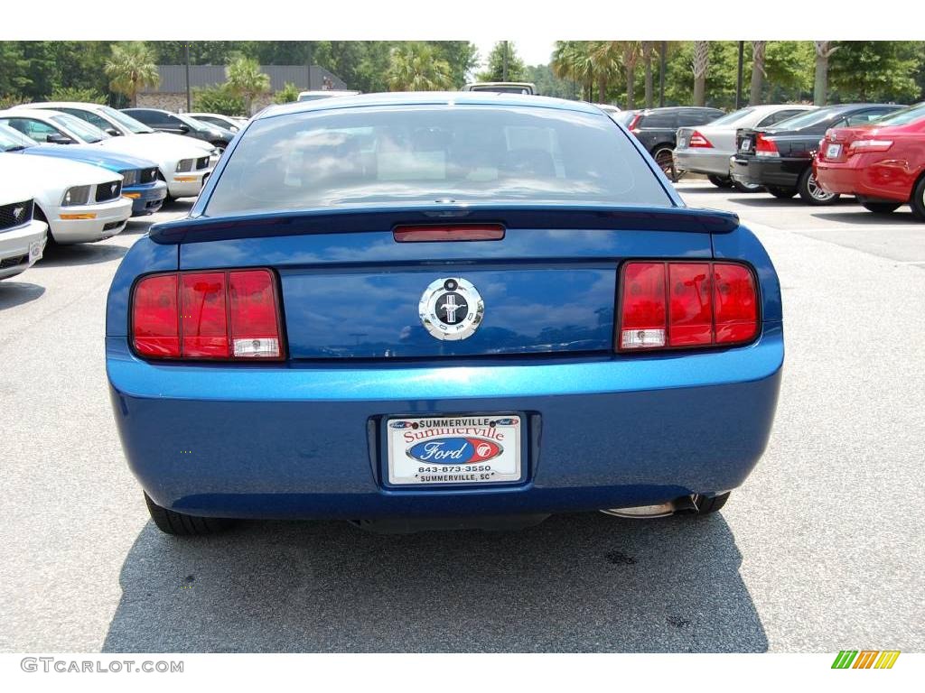2008 Mustang V6 Deluxe Coupe - Vista Blue Metallic / Dark Charcoal photo #13