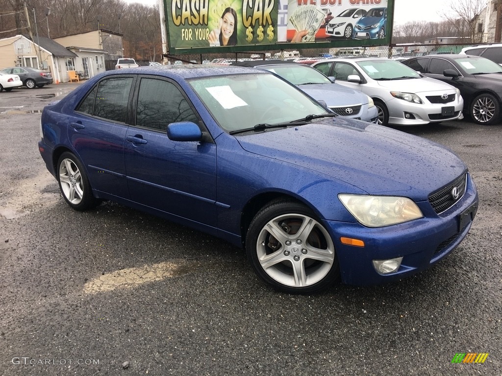 2003 IS 300 Sedan - Intensa Blue Pearl / Black photo #2