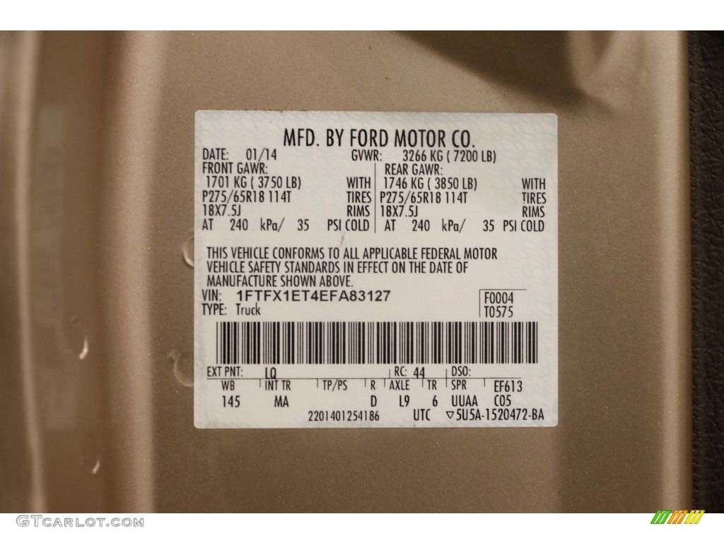 2014 F150 XLT SuperCab 4x4 - Pale Adobe / Pale Adobe photo #23