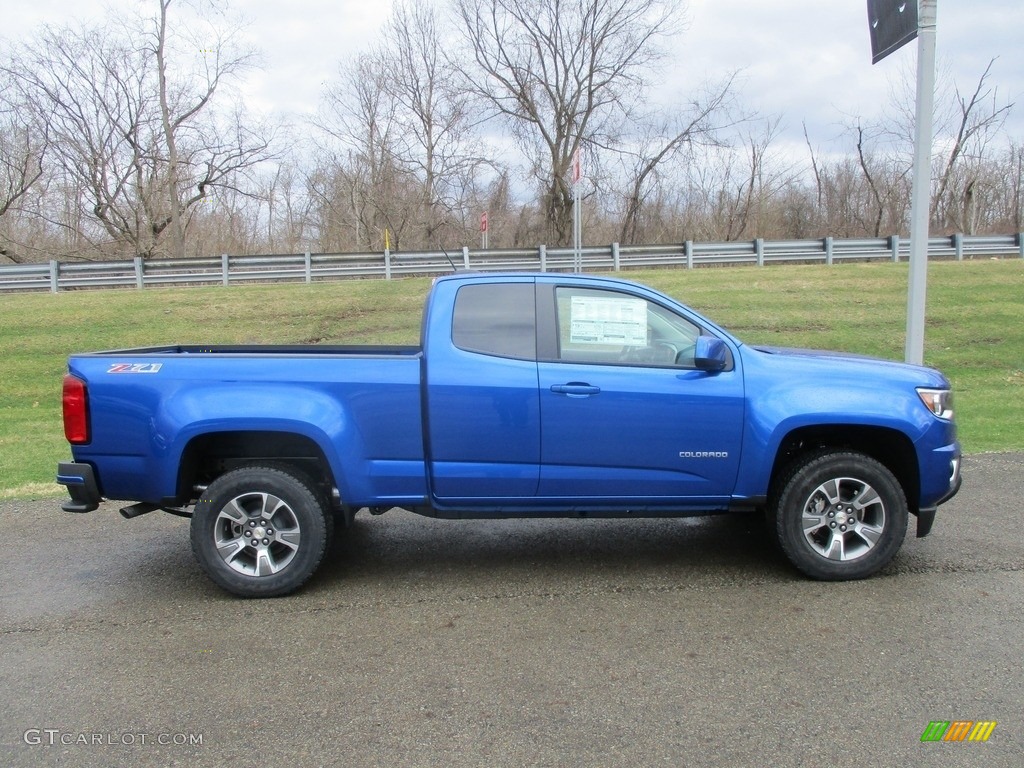 Kinetic Blue Metallic 2018 Chevrolet Colorado Z71 Extended Cab 4x4 Exterior Photo #125630322