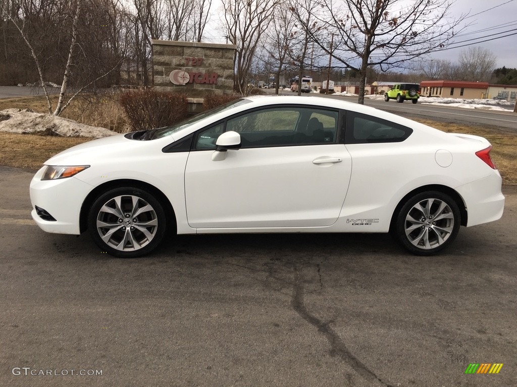 2012 Civic Si Coupe - Taffeta White / Black photo #1