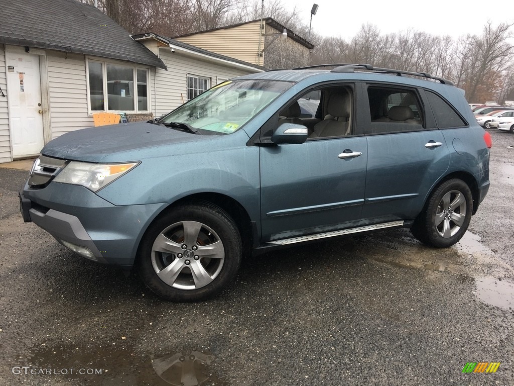 2007 MDX Sport - Steel Blue Metallic / Parchment photo #2