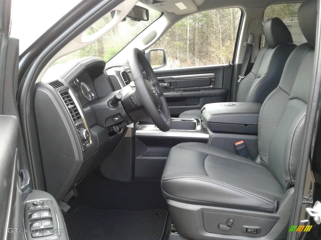 Black Interior 2018 Ram 1500 Sport Quad Cab 4x4 Photo #125633074