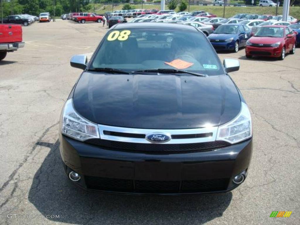 2008 Focus SE Sedan - Black / Charcoal Black photo #10