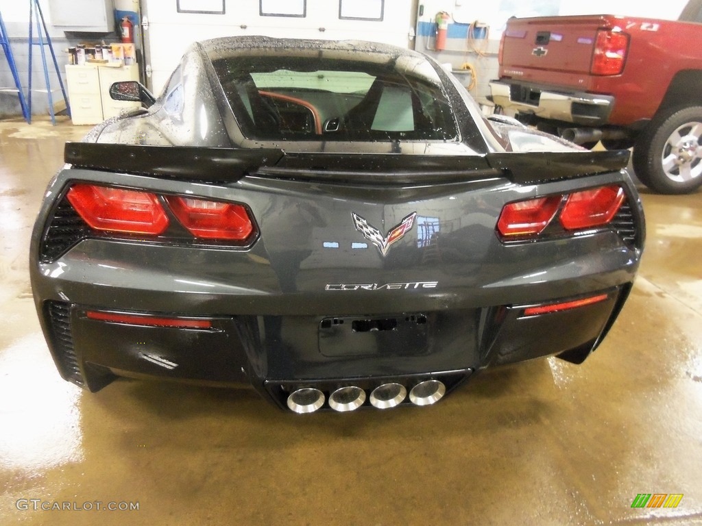 2019 Corvette Grand Sport Coupe - Shadow Gray Metallic / Adrenaline Red photo #14