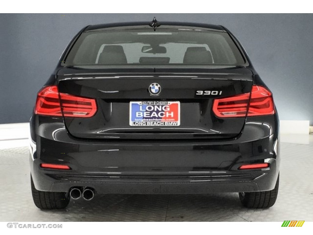 2018 3 Series 330i Sedan - Black Sapphire Metallic / Black photo #4