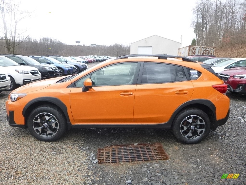 2018 Crosstrek 2.0i Premium - Sunshine Orange / Black photo #7