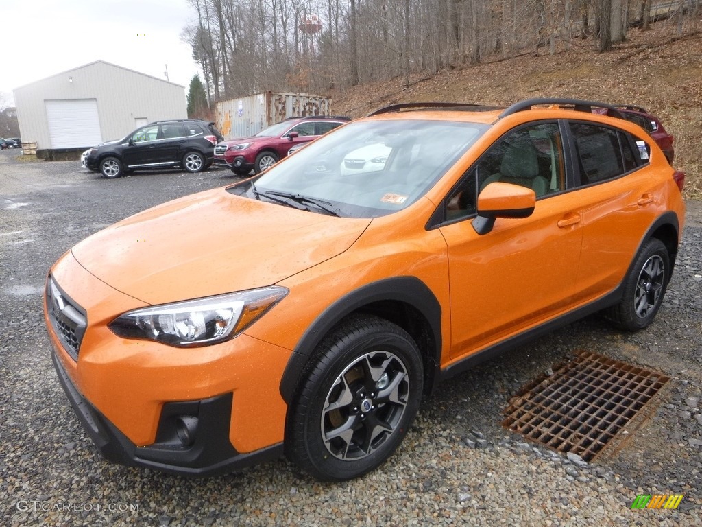 2018 Crosstrek 2.0i Premium - Sunshine Orange / Black photo #8