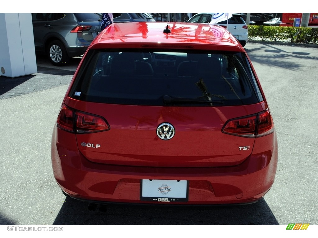 2015 Golf 4 Door 1.8T S - Tornado Red / Black photo #8