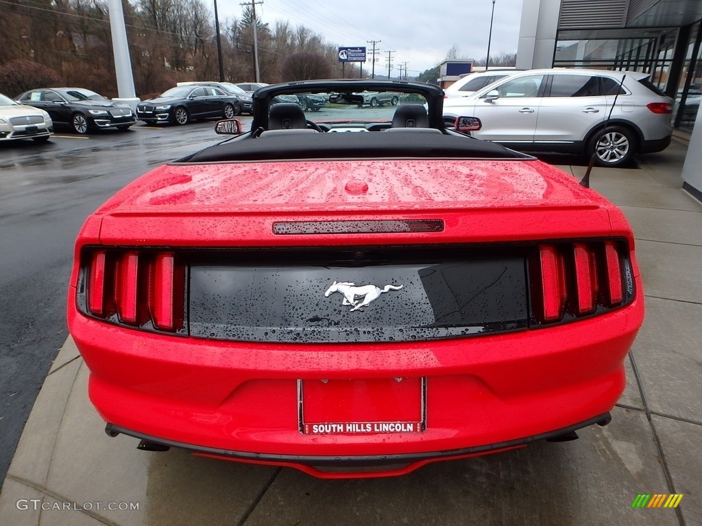 2017 Mustang EcoBoost Premium Convertible - Race Red / Ebony photo #4