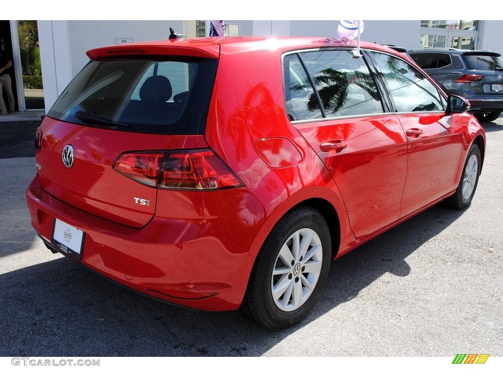 2015 Golf 4 Door 1.8T S - Tornado Red / Black photo #10