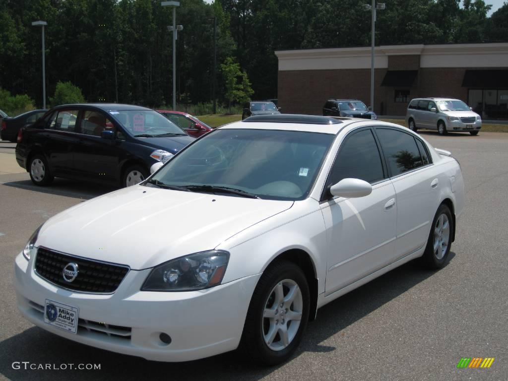 2006 Altima 2.5 S Special Edition - Satin White Pearl / Charcoal photo #1