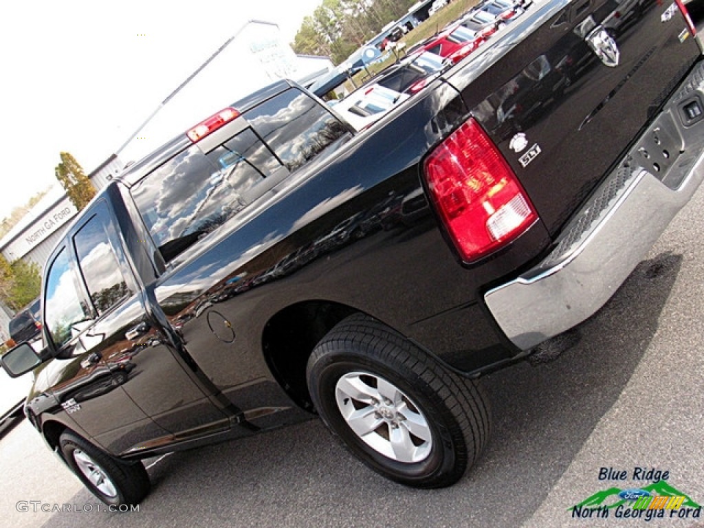 2017 1500 SLT Quad Cab 4x4 - Black Clear-Coat / Black/Diesel Gray photo #32