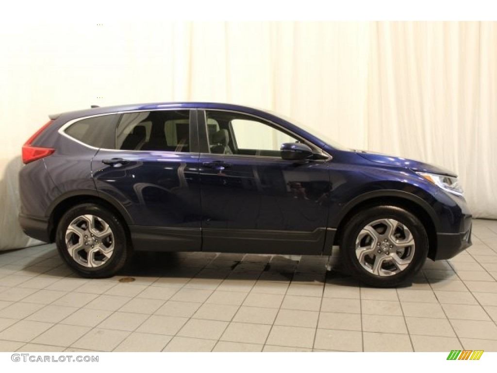 2018 CR-V EX-L - Obsidian Blue Pearl / Gray photo #2