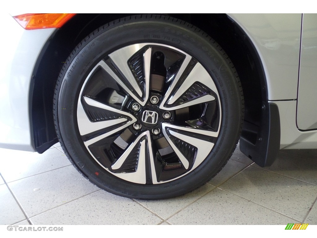 2018 Civic EX-T Sedan - Lunar Silver Metallic / Black photo #5