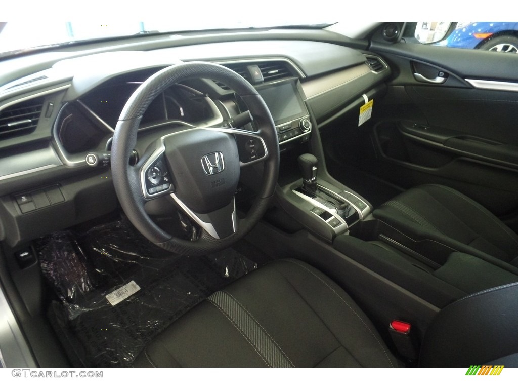 2018 Civic EX-T Sedan - Lunar Silver Metallic / Black photo #9