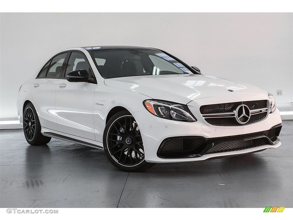 Polar White 2018 Mercedes-Benz C 63 AMG Sedan Exterior Photo #125641719