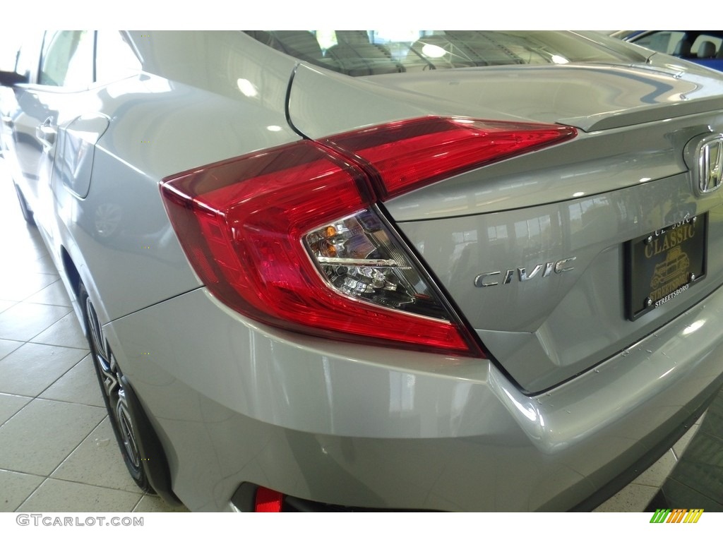 2018 Civic EX-T Sedan - Lunar Silver Metallic / Black photo #12