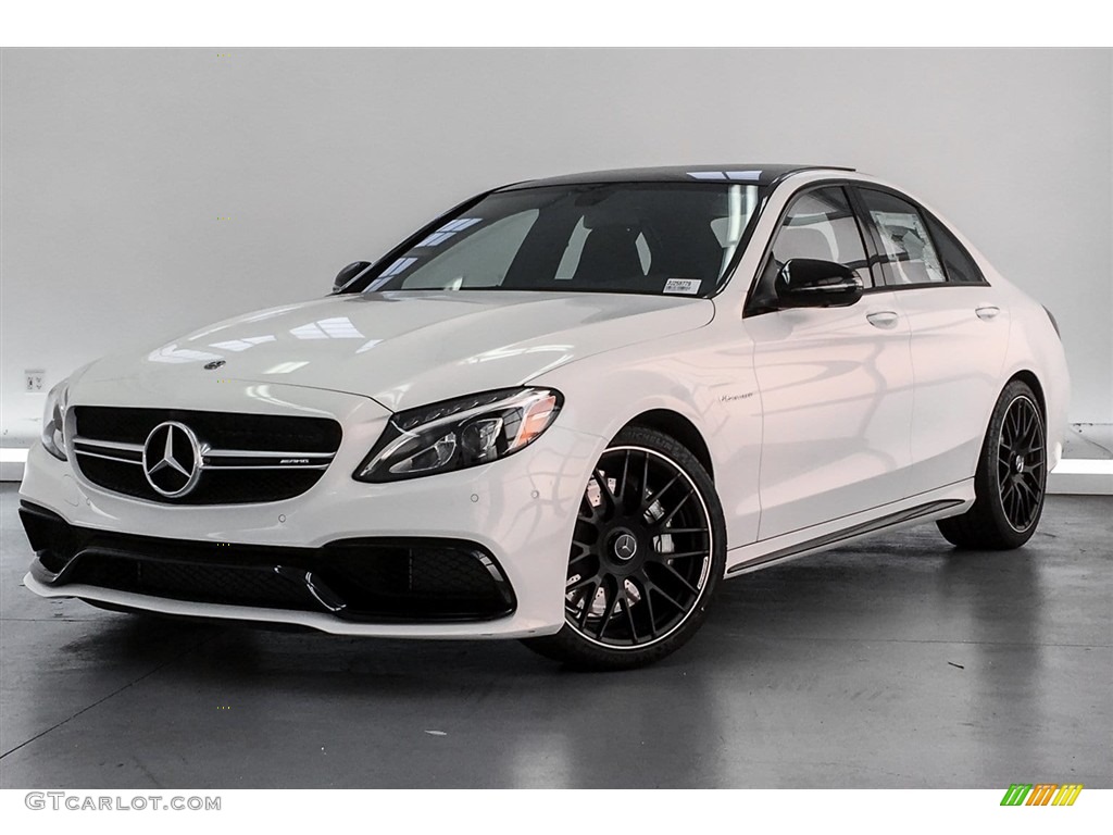 Polar White 2018 Mercedes-Benz C 63 AMG Sedan Exterior Photo #125641766