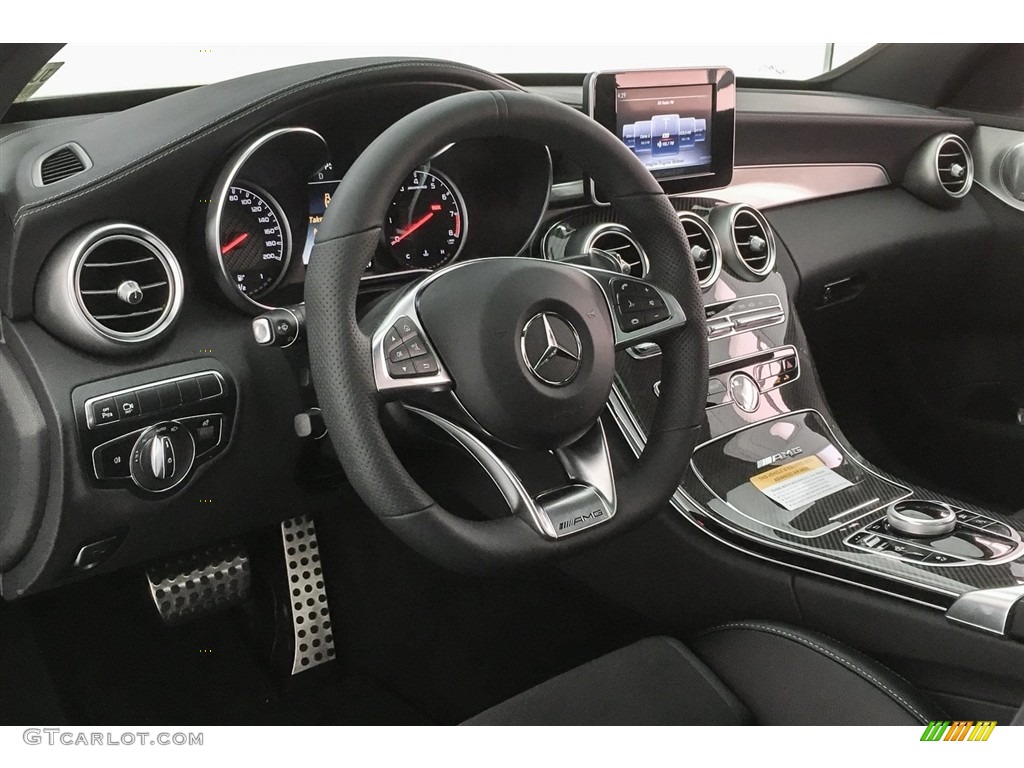 2018 Mercedes-Benz C 63 AMG Sedan Black Dashboard Photo #125641899