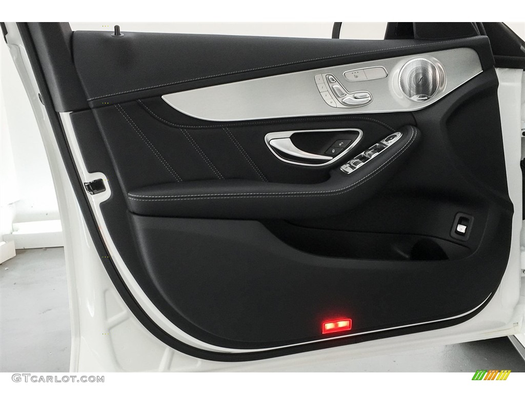 2018 Mercedes-Benz C 63 AMG Sedan Black Door Panel Photo #125641986