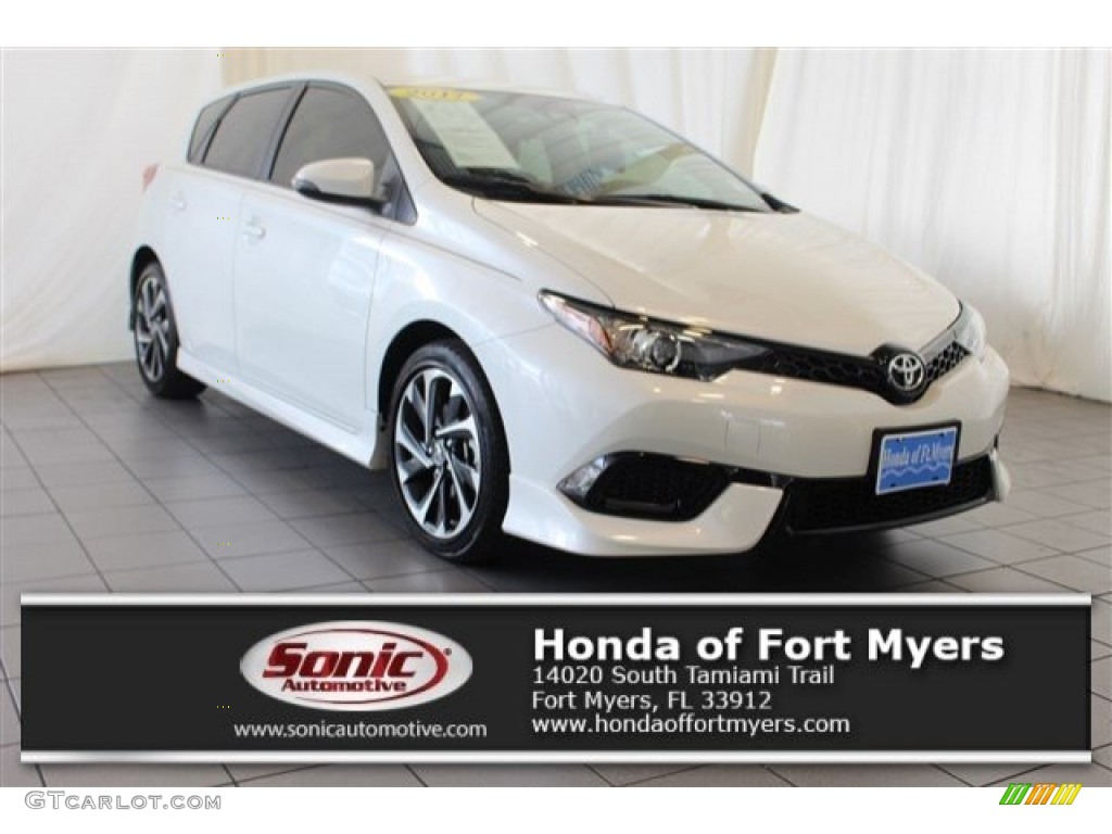 2017 Corolla iM  - Blizzard White Pearl / Black photo #1