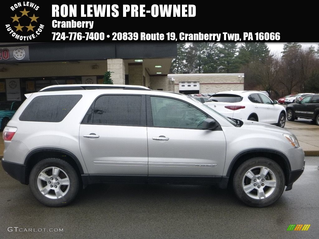 2008 Acadia SLE AWD - Liquid Silver Metallic / Ebony photo #1