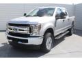 2018 Ingot Silver Ford F250 Super Duty XLT Crew Cab 4x4  photo #3