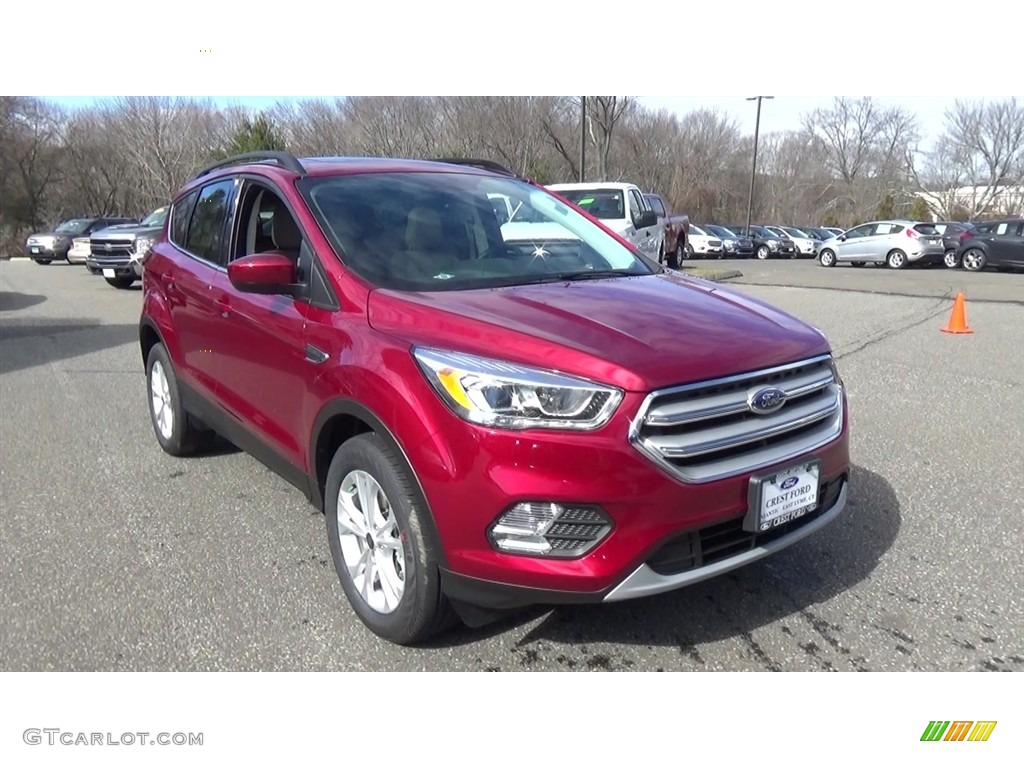 2018 Escape SEL 4WD - Ruby Red / Medium Light Stone photo #1