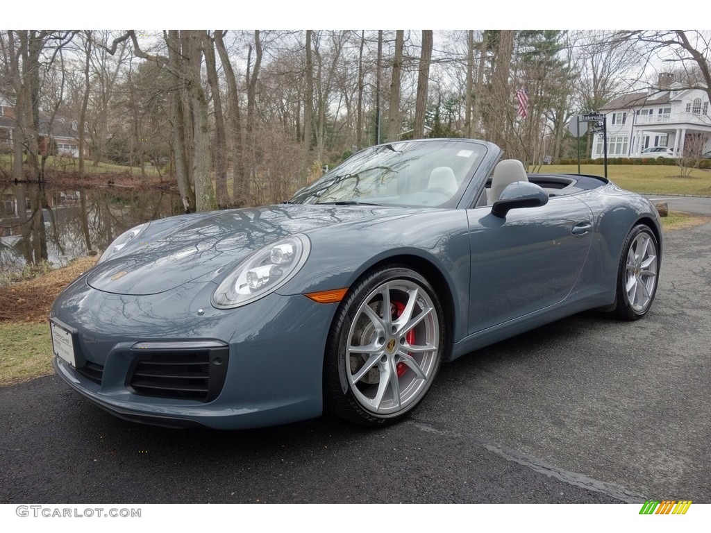 Graphite Blue Metallic 2017 Porsche 911 Carrera S Cabriolet Exterior Photo #125654710