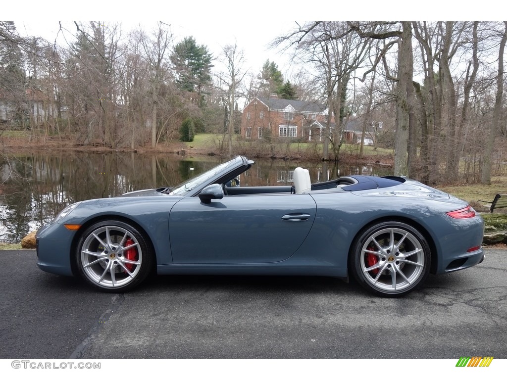 Graphite Blue Metallic 2017 Porsche 911 Carrera S Cabriolet Exterior Photo #125654789