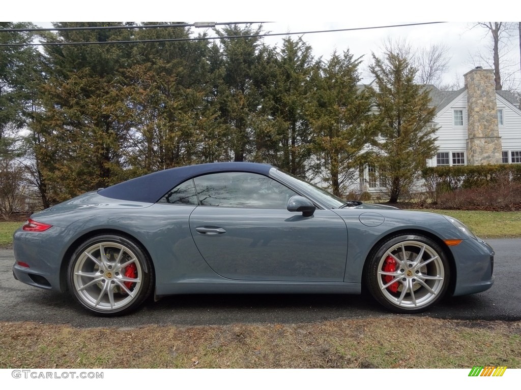 Graphite Blue Metallic 2017 Porsche 911 Carrera S Cabriolet Exterior Photo #125654924